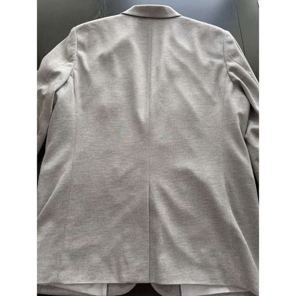 Banana Republic Tailored Slim Fit Blazer Men 44R Gray Textured Sport Coat Jacket - Picture 16 of 16